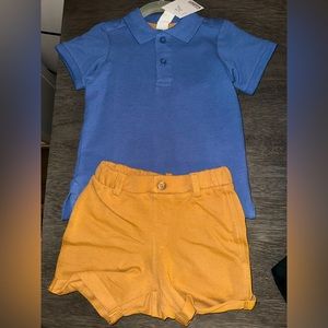 Toddler boy’s Polo shirt and shorts